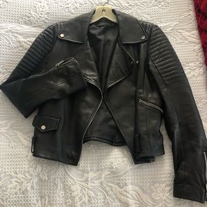 Zara leather jacket